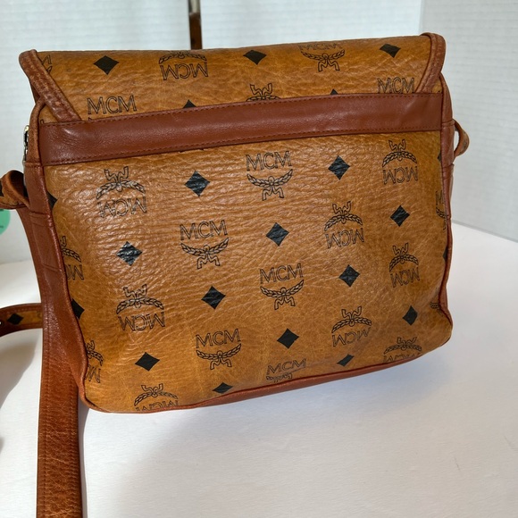 Vintage MCM Visetos Cognac Crossbody - Picture 9 of 10
